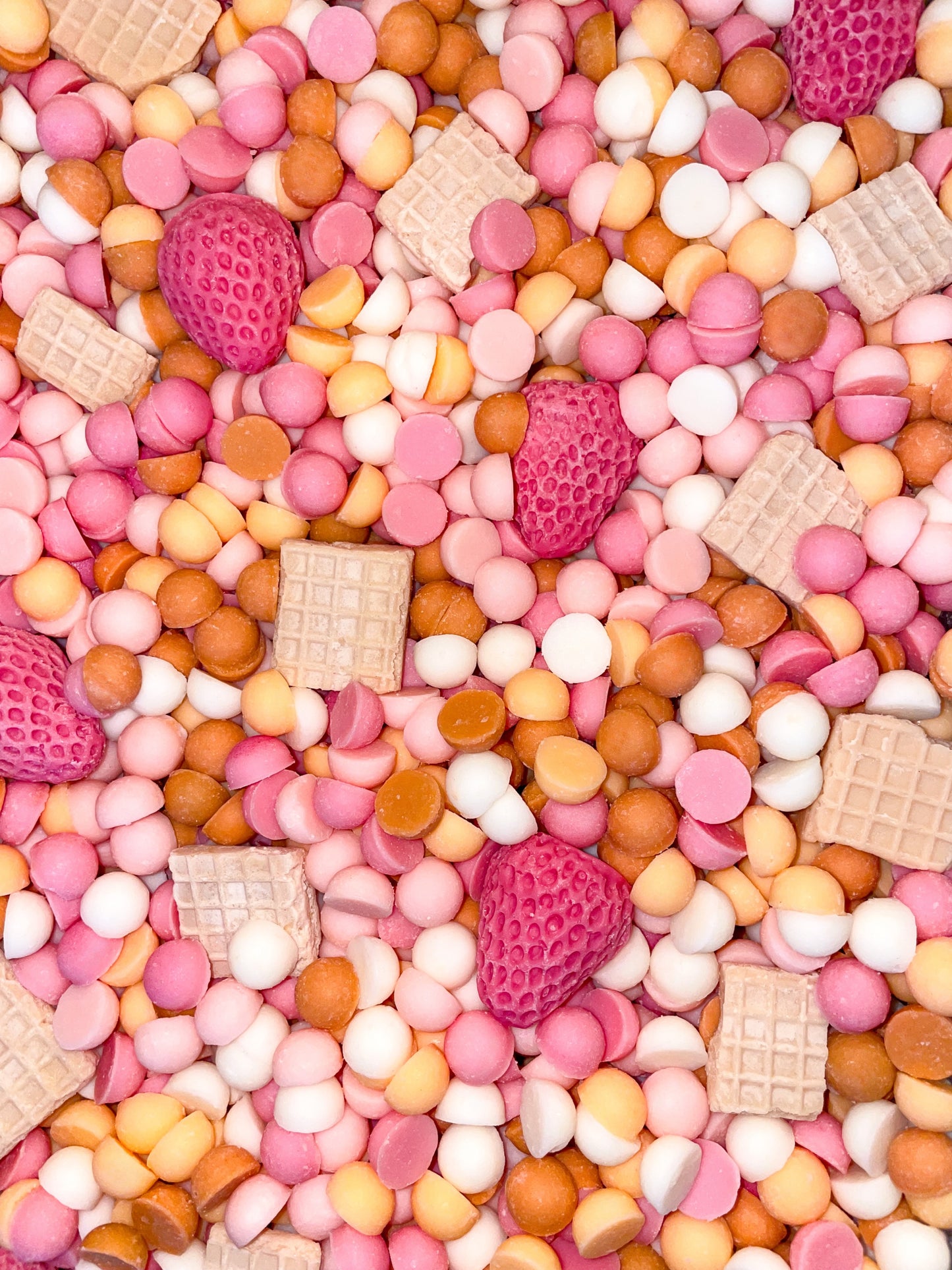 Strawberry peach shortcake - dots
