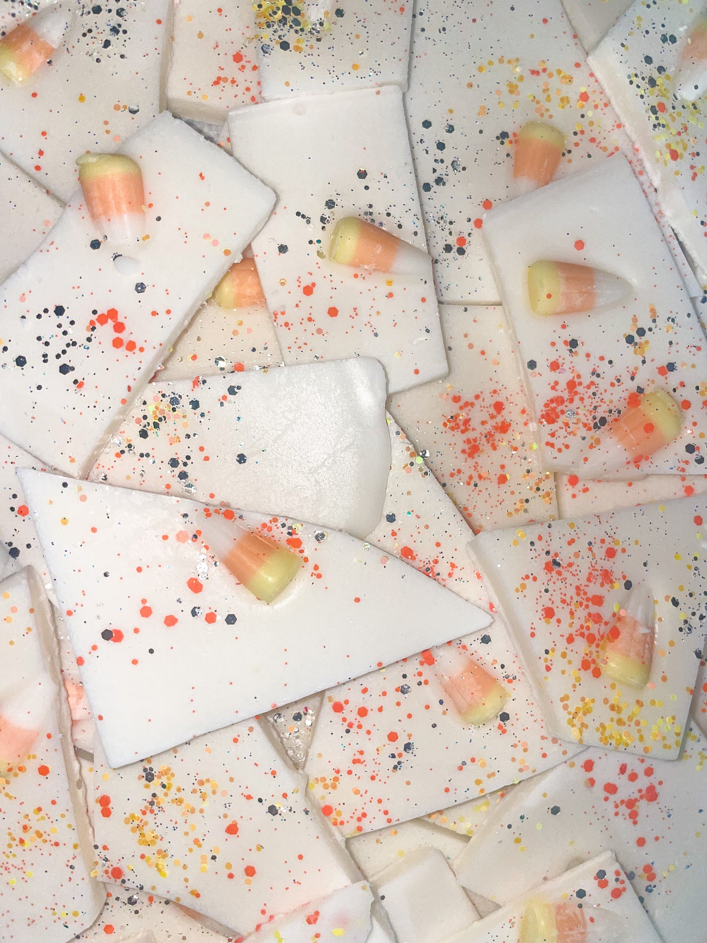 Candy corn - wax brittle